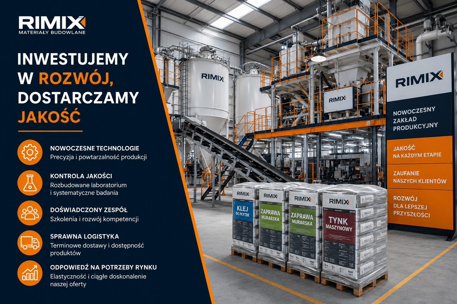 Nowoczesny zaklad produkcyjny RIMIX